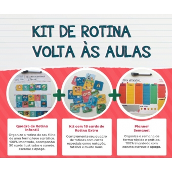 Kit Volta às aulas - Rotina