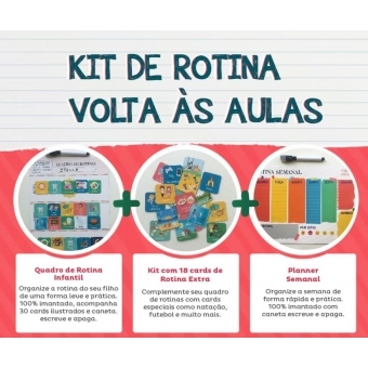 Kit Volta às aulas - Rotina