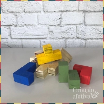 Desafio do cubo - Cubo mágico de madeira